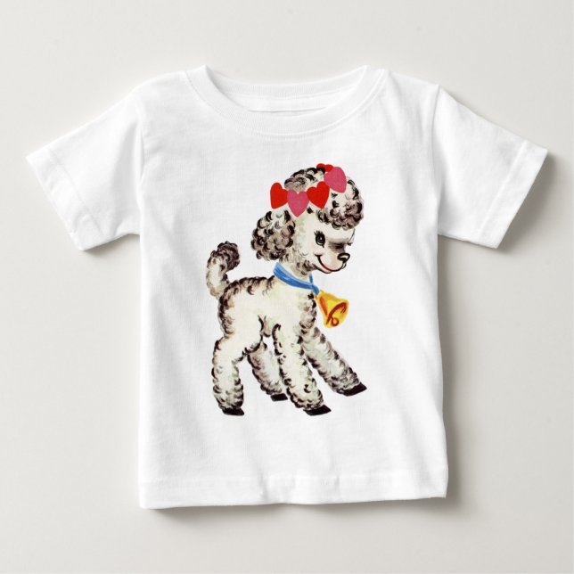 T-shirt Pour Bébé Agneau vintage (Devant)