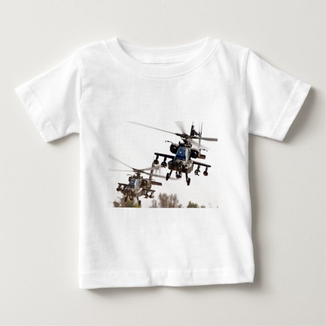 T-shirt Pour Bébé AH-64 Apache (Devant)