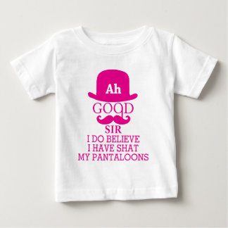 T-shirt Pour Bébé Ah bon monsieur, je crois que j'ai chié mon pantal