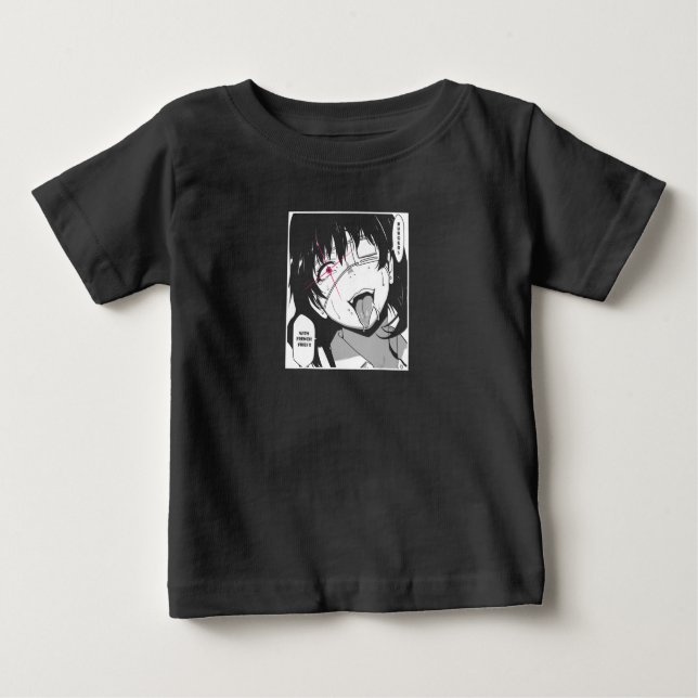 T-shirt Pour Bébé Ahegao T Shirt nurse costume face Anime Funny (Devant)