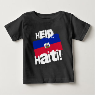 T-shirt Pour Bébé Aidez Haïti !
