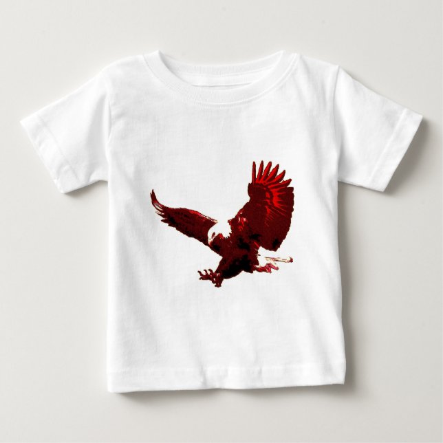 T-shirt Pour Bébé Aigle d'atterrissage - Aigle en vol (Devant)