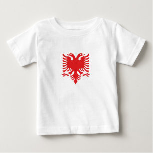T-shirt Pour Bébé Aigle deux-dirigé albanais