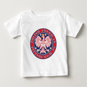 T-shirt Pour Bébé Aigle polonaise de Pittsburgh en Pennsylvanie