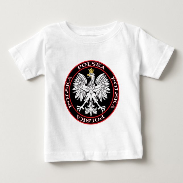 T-shirt Pour Bébé Aigle rond Polska (Devant)
