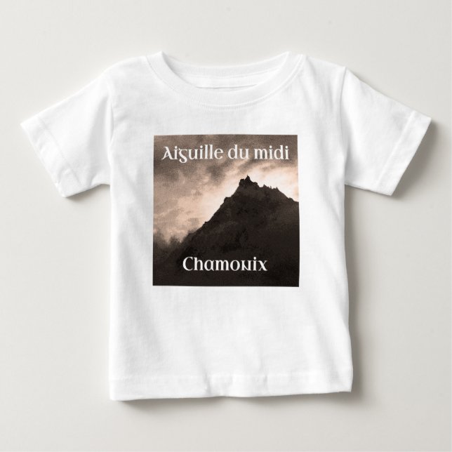 T-shirt Pour Bébé Aiguille du Midi, Mont Blanc (Devant)