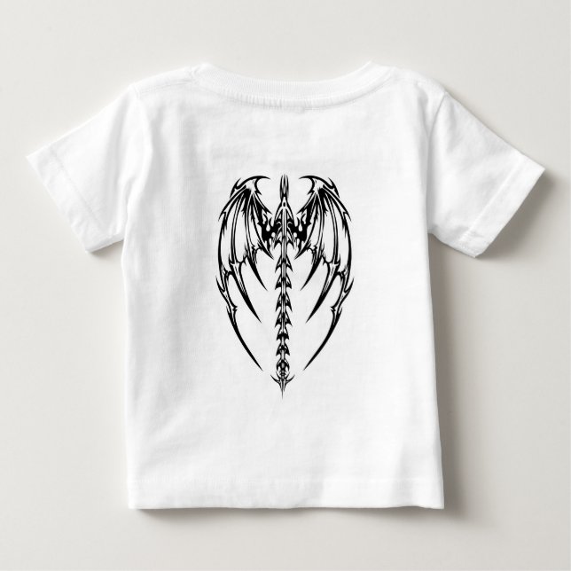 T-shirt Pour Bébé Ailes de dragon (Dos)