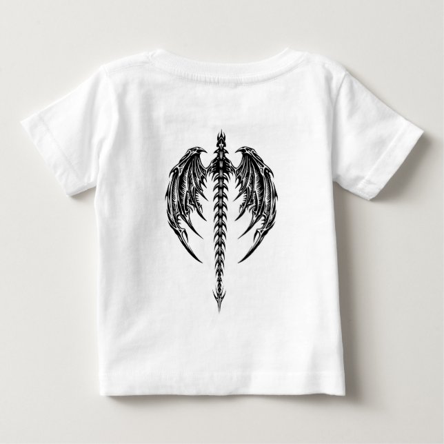 T-shirt Pour Bébé Ailes de dragon (Dos)