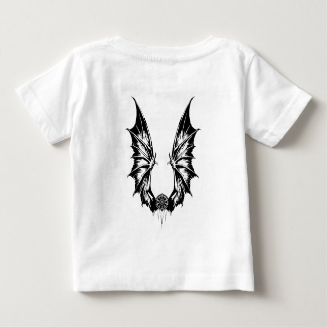 T-shirt Pour Bébé Ailes de dragon (Dos)