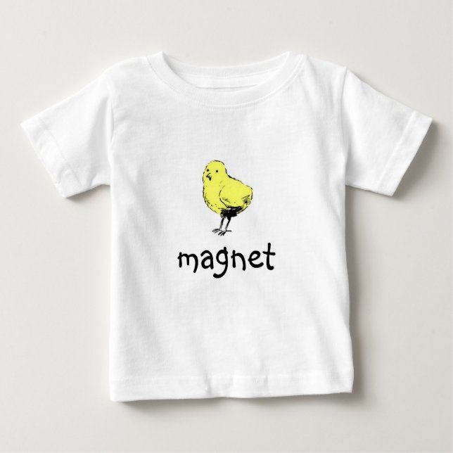 T-shirt Pour Bébé aimant de poussin (Devant)