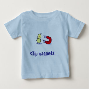 T-shirt Pour Bébé aimant de poussin de bébé (letton)
