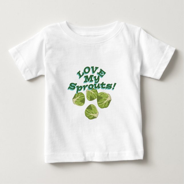 T-shirt Pour Bébé Aimez mes pousses (Devant)