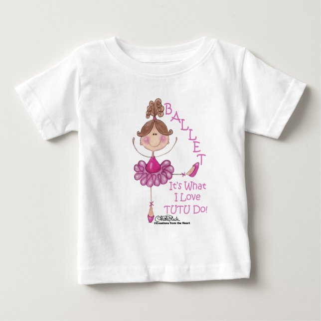 T-shirt Pour Bébé Aimez "TUTU" Do! (Devant)