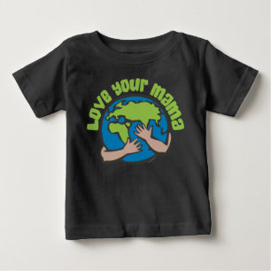 T-shirt Pour Bébé Aimez votre mère Changement climatique Sauvez la 