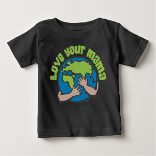 T-shirt Pour Bébé Aimez votre mère Changement climatique Sauvez la p