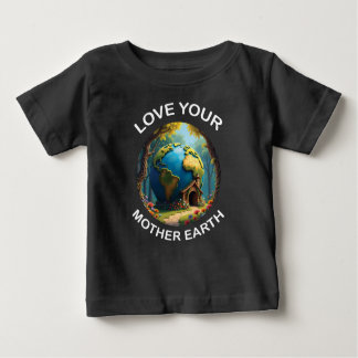 T-shirt Pour Bébé Aimez votre mère terre