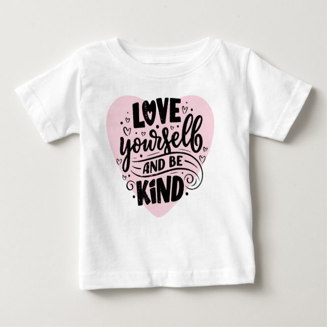 T-shirt Pour Bébé Aimez-vous et soyez gentils (Devant)