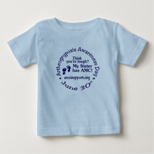 T-shirt Pour Bébé Aînés de sensibilisation AMC Tee *Soeur*