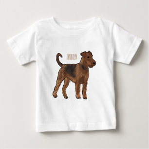 T-shirt Pour Bébé Airedale terrier dog cartoon