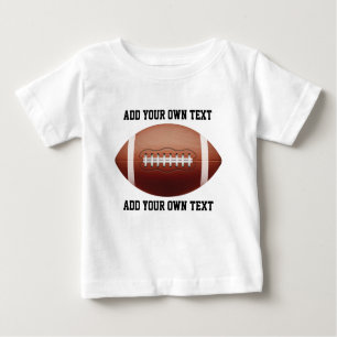 T-shirt Pour Bébé Ajouter du texte sur l'oreiller de football