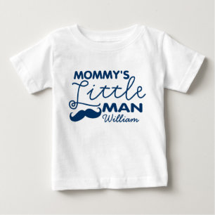 T-shirt Pour Bébé Ajouter un nom Le petit homme de maman
