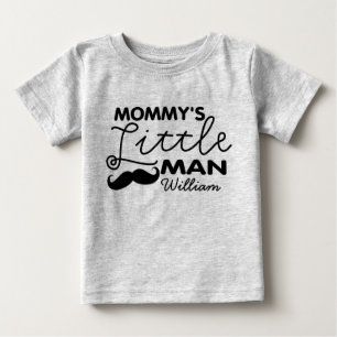 T-shirt Pour Bébé Ajouter un nom Le petit homme de maman