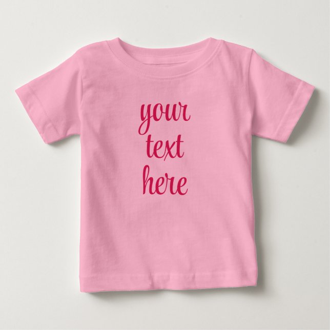 T-shirt Pour Bébé Ajouter un texte Télécharger votre image Image Mod (Devant)
