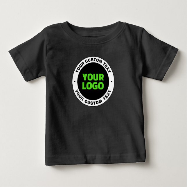 T-shirt Pour Bébé Ajoutez votre propre logo d'entreprise ou votre co (Devant)