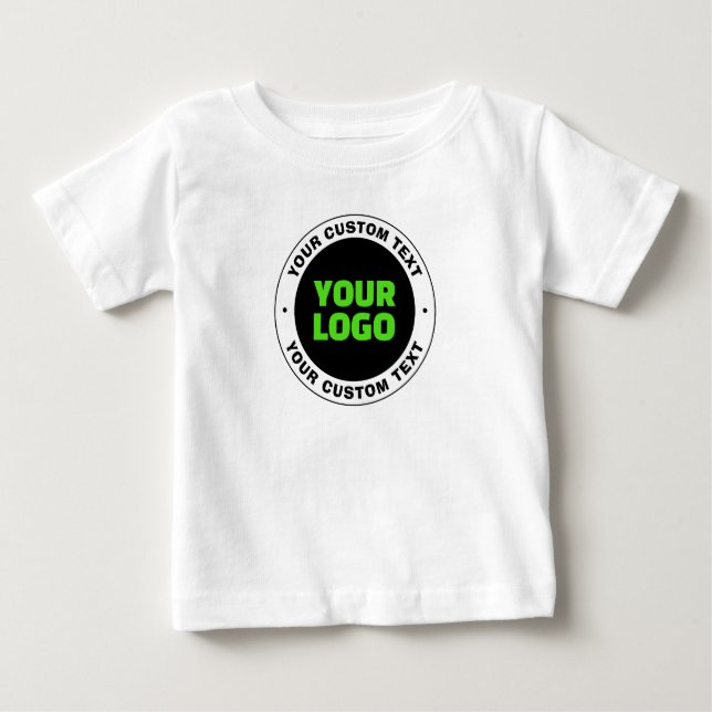 T-shirt Pour Bébé Ajoutez votre propre logo d'entreprise ou votre co (Devant)