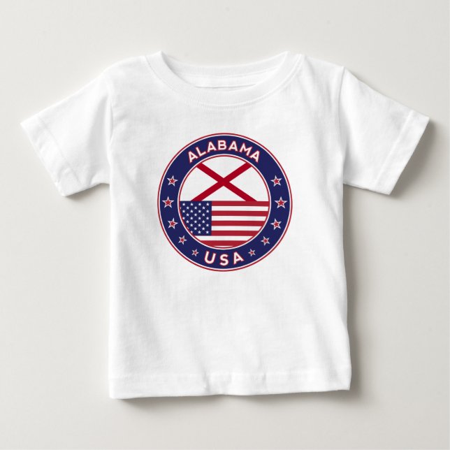 T-shirt Pour Bébé Alabama (Devant)