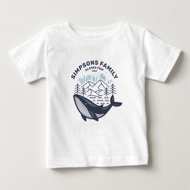 T-shirt Pour Bébé Alaska Cruise Triage Custom Family Matching Group (Devant)