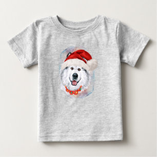 T-shirt Pour Bébé Alaskan Malamute Cadeaux De Noël Pour Amoureux de 