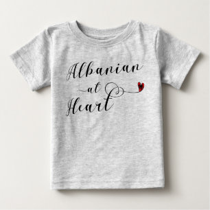 T-shirt Pour Bébé Albanais Au Tee - shirt Du Coeur, Albanie