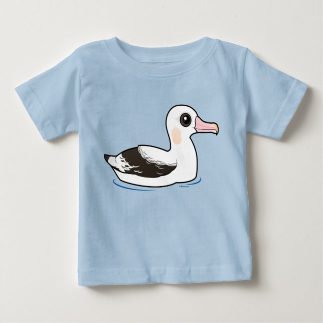 T-shirt Pour Bébé Albatros itinérants Birdorable (Devant)
