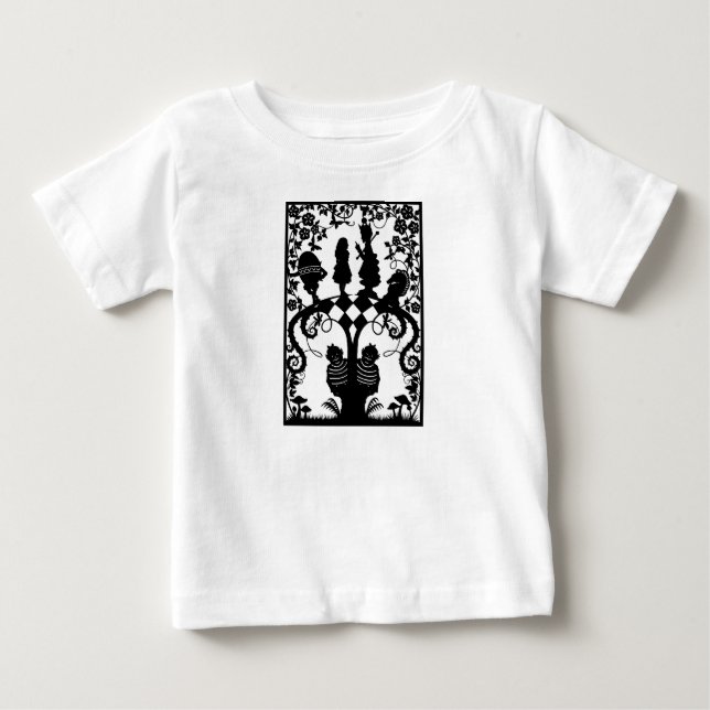 T-shirt Pour Bébé Alice à travers le miroir (Devant)