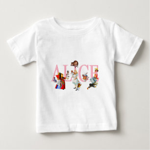 T-shirt Pour Bébé Alice au pays des merveilles et amis