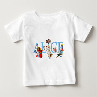T-shirt Pour Bébé Alice au pays des merveilles et amis