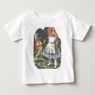 T-shirt Pour Bébé Alice au pays des merveilles et la haine folle