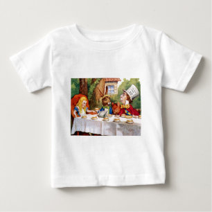 T-shirt Pour Bébé Alice au thé du chapelier fou au pays des