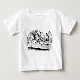 T-shirt Pour Bébé Alice au thé fou