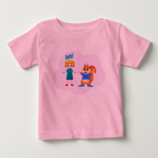 T-shirt Pour Bébé Alice & Aurovy Theme Appareils pour bébés et enfan (Devant)