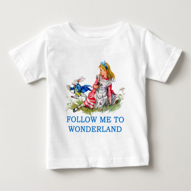 T-SHIRT POUR BÉBÉ ALICE EN WONDERLAND (Devant)