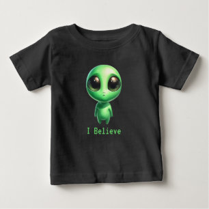 T-shirt Pour Bébé Alien - Je crois