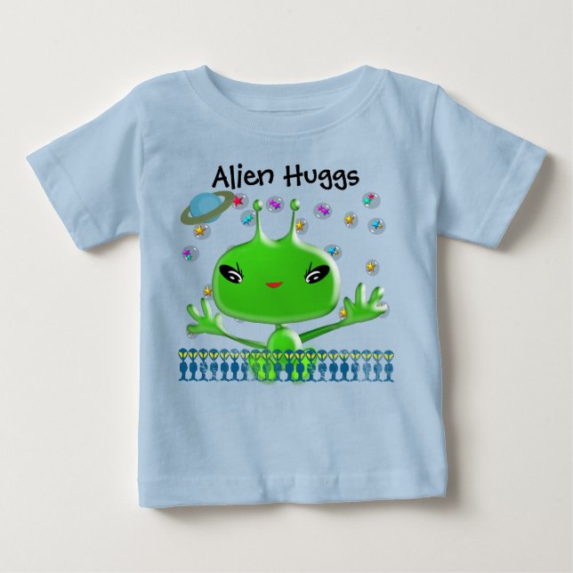 T-shirt Pour Bébé Alien Ultra mignon (Devant)