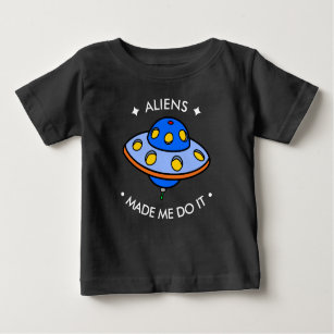 T-shirt Pour Bébé Aliens drôles mignons d'UFO  