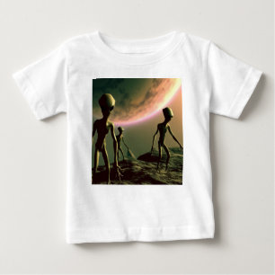 T-shirt Pour Bébé ALIENS gris SF 2