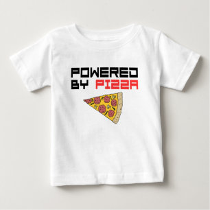 T-shirt Pour Bébé Alimenté Par Pizza