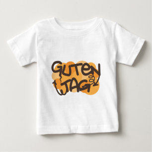 T-shirt Pour Bébé Allemand d'étiquette de Guten bonjour dans le