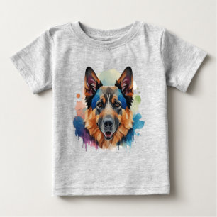 T-shirt Pour Bébé Allemand Shepherd'idées cadeaux de chien