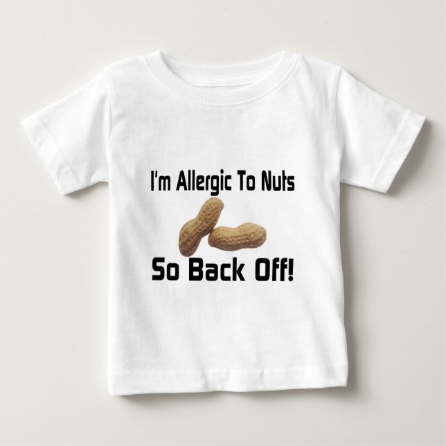 T-shirt Pour Bébé Allergique aux écrous (Devant)
